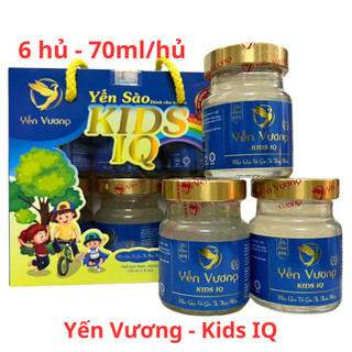 Yến sào Kids IQ, yến chưng sẵn 35% yến tươi - Yến Vương (6 hủ - hủ/70ml) - GDCT