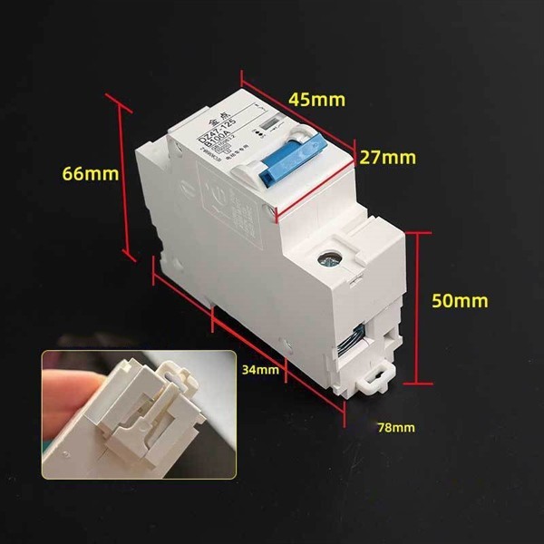Aptomat 1 pha gắn xe điện xe đạp điện cắt điện khi dòng quá tải