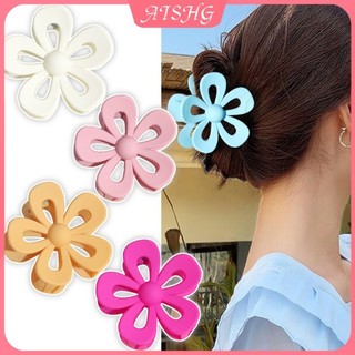 AISHG Sáng Tạo Hoa Tóc Nữ Phong Cách Ngọt Ngào Kem Cá Mập Kẹp Phụ Kiện Tóc Thời Trang