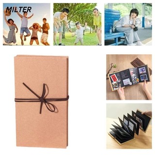 Album ảnh qinjue, trang tự dính vintage bảo quản hình ảnh góc miếng dán album, quà tặng giấy accordion phong cách sách
