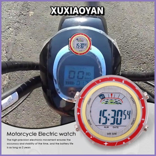 Đồng hồ xe đạp Tay lái chống nước Mặt số phát sáng Đồng hồ xe máy gắn trên xe máy Đồng hồ kỹ thuật số Mini nota2vn