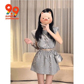 Bộ Đồ Thường Ngày Quần Short Top Thời Trang Mỏng Hơn Nhìn Tính Khí Mùa Hè 2024 Thiết Kế Phong Cách Mới Niche Bộ Đồ Hai Mảnh Quần Áo Nữ
