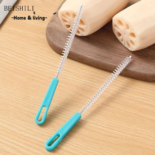 Conopery Bàn chải làm sạch chai rơm, Bàn chải làm sạch ống hút không gỉ 360 độ, Phụ kiện làm sạch gia đình Đa chức năng Làm sạch sâu Bàn chải chà tóc mềm