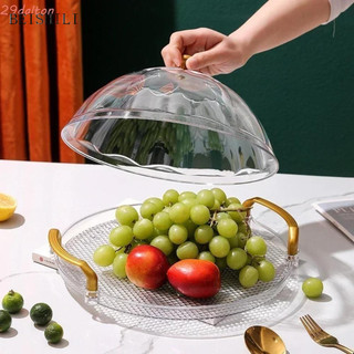 Khay đựng bánh DALTON, có nắp vòm Khay phục vụ trong suốt, Giá đỡ bánh có tay cầm Đĩa bánh tròn chống rơi Bữa sáng