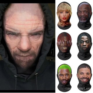 Mặt nạ chống nắng 3D mẫu mới cosplay Dự Tiệc Mặt nạ giả mạo 3D Kobe Kobe Messi Ronaldo