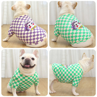 GOU-HOME Áo Cho Chó Bulldog Pháp Chất liệu Cotton phong cách mùa thu