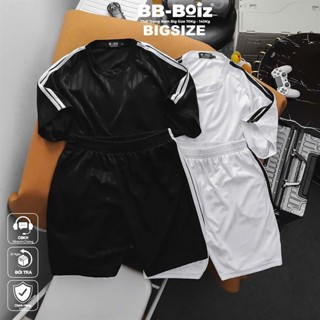 [BigSize] SET BỘ LẺ ÁO QUẦN NAM BB-BOIZ Form BigSize 90kg - 130kg | CHẤT THUN THỂ THAO VIỀN SỌC