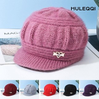 HULEQQI Mũ Mùa Đông Beanies Bảo Vệ Tai Thời Trang Người Phụ Nữ