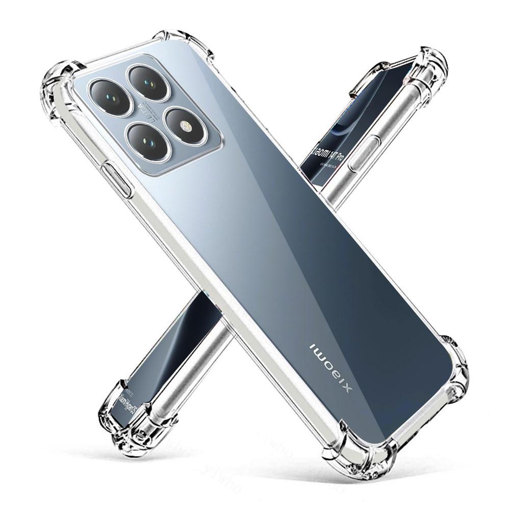 Dành Cho Xiaomi 14T Pro Ốp Lưng Silicon Mềm Ốp lưng Xiaomi 14T 14tPro Trong Suốt Chống Sốc Túi Khí Bảo Vệ Mặt Sau