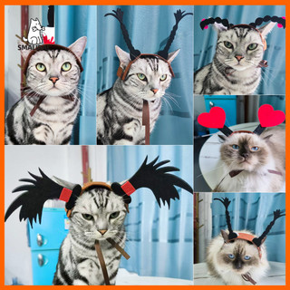 < Smalibal > Băng đô cho thú cưng Tóc giả cho những dịp đặc biệt Băng đô cho chó Halloween ma quái cho các bữa tiệc Cosplay Phụ kiện trang phục dễ thương cho mèo và chó Hoàn hảo cho các buổi chụp ảnh