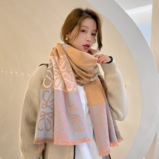 Phiên Bản Hàn Quốc Thu Đông Tình Yêu Presbyopic Khăn Nữ Ấm Áp Ca Rô Màu Sắc Phù Hợp Giả Khăn Cashmere Hai Mặt Jacquard Air