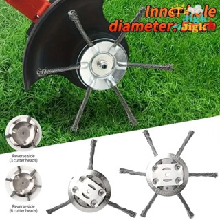 Jigk 1 Đầu Máy Cắt Cỏ, Loại Bỏ Rêu Rỉ Dây Thép Bánh Xe Weed Đầu Bàn Chải, Đĩa Bàn Chải 6 inch Đa Năng Cỏ Tông Đơ Đầu