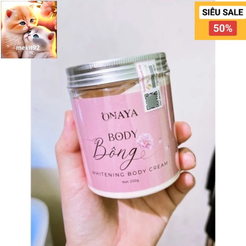 kem body bông 250 gr