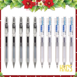 Bút Bi Nước Deli  A575 Mực Gel Xanh/Đen Ngòi 0.5mm Màu Đen Deli Thiết Kế Vỏ Trong Suốt