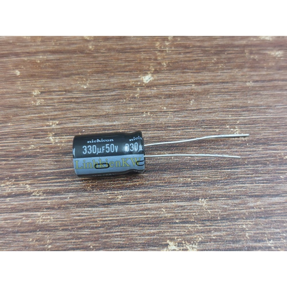 (10 Con) Tụ hóa 330uf 50v chính hãng nichicon 100% kt 10x16mm.( có thể thay thế 330uf 35v 25v)
