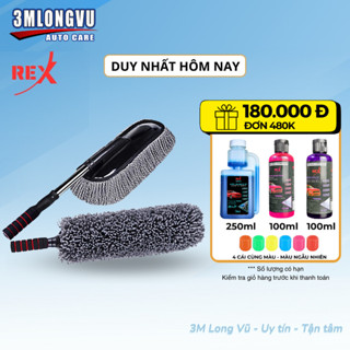  Chổi lau bụi xe ô tô vệ sinh ô tô chuyên dụng rửa xe hơi cây chổi tròn và dẹt quét bụi ô tô 