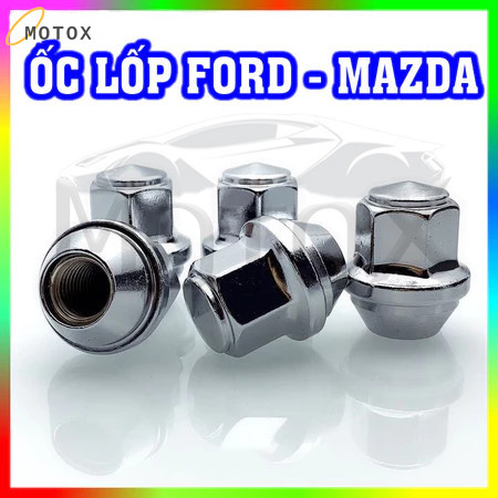 3 chiếc Ốc bánh xe, Ốc tắc kê, Êcu đai ốc bắt lốp, lazang xe Ford, bán tải Ranger, Colorado, Mazda hàng đúc