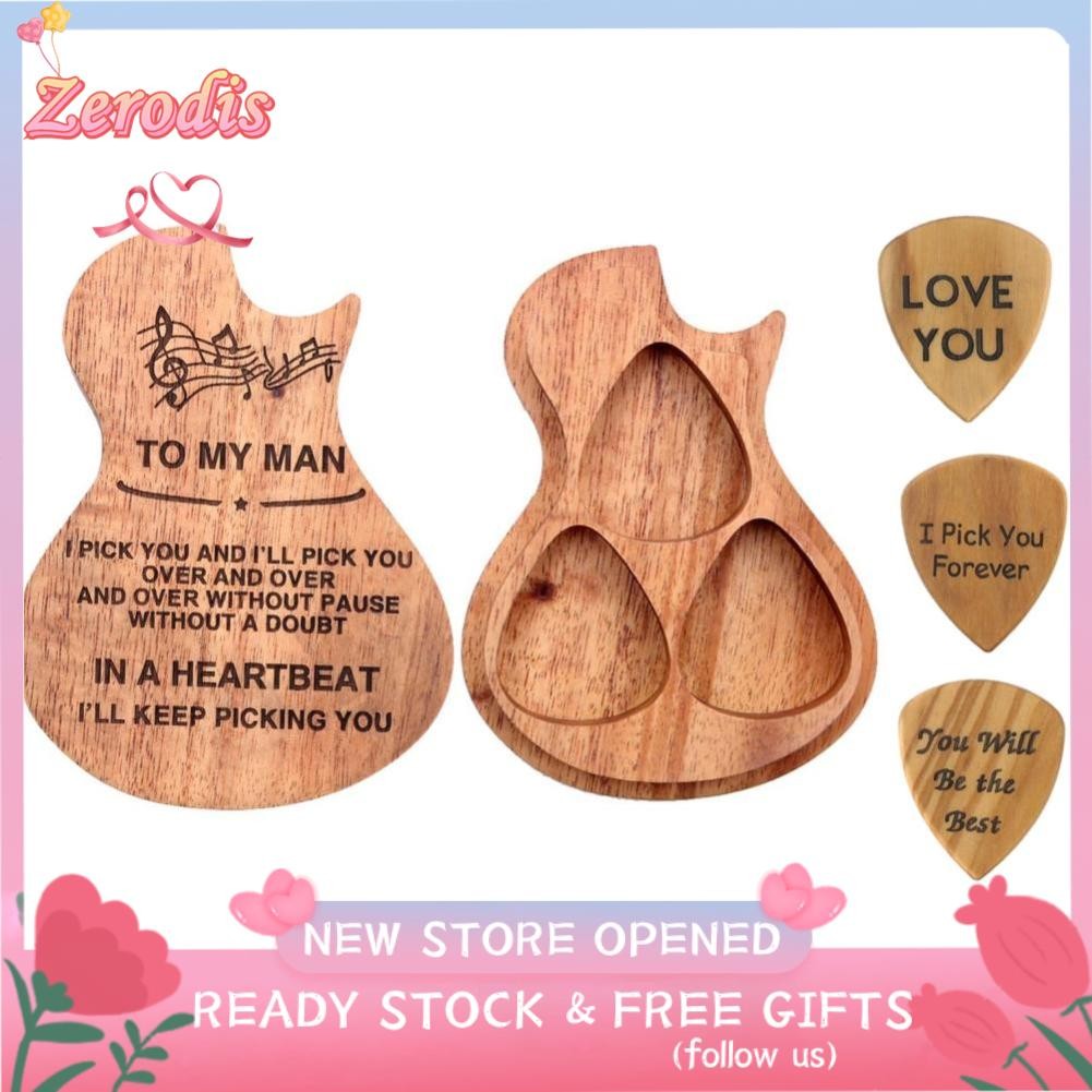 Zerodis Jijaka-VN 5pcs Guitar Pick Hộp KIT LETTERS ENTERE