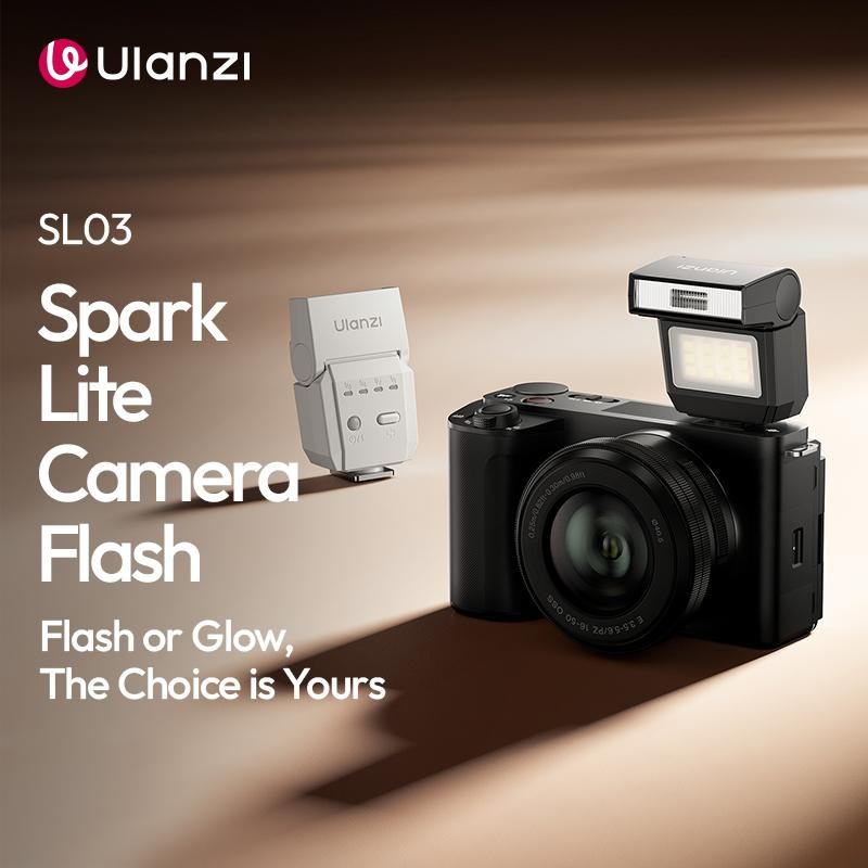 ULANZI SL03 Mini Flash Speedlite có đèn LED lấp đầy, 90° Đèn Flash và đèn Video di động có thể điều 