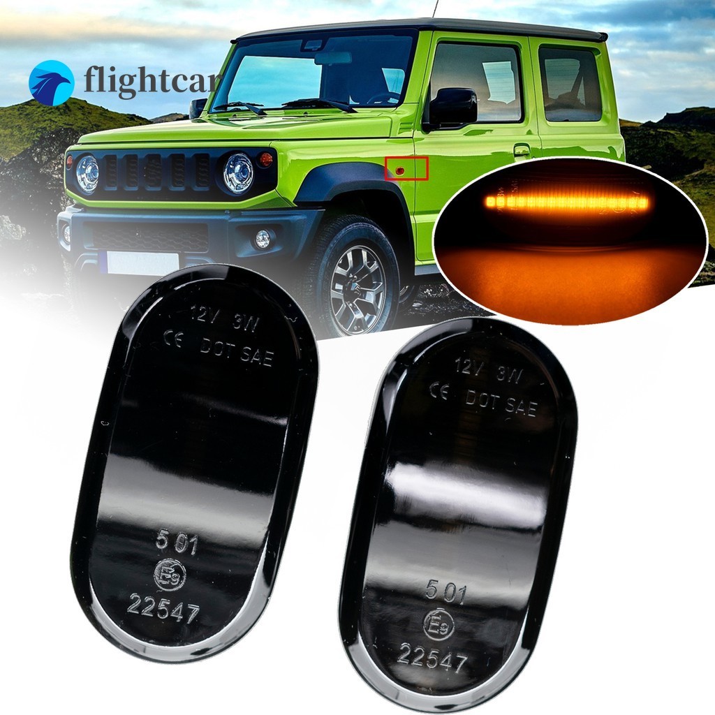 2 Chiếc Năng Động Bên Đánh Dấu Biến Tín Hiệu Tuần Tự Blinker Đèn Báo Cho Suzuki Jimny 2018-2023 JB64