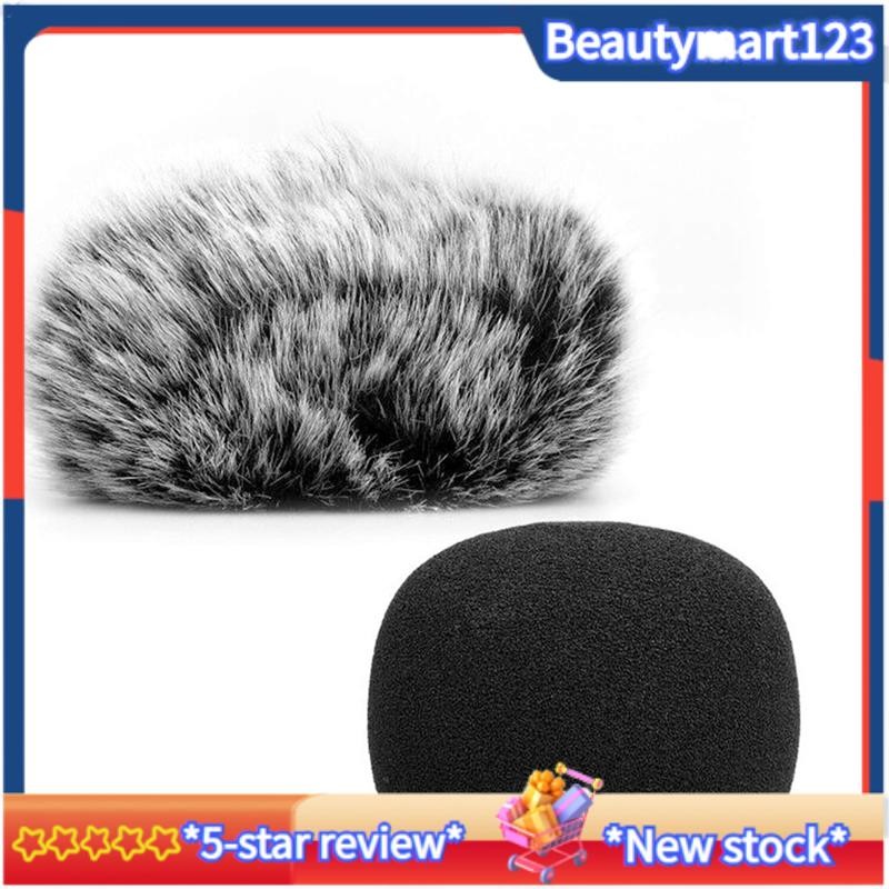 [BM] 2 Chiếc Vỏ Micro Muff Vỏ Gió + Vỏ Kính Chắn Gió Micro Xốp Cho Mic Zoom H1 H1N