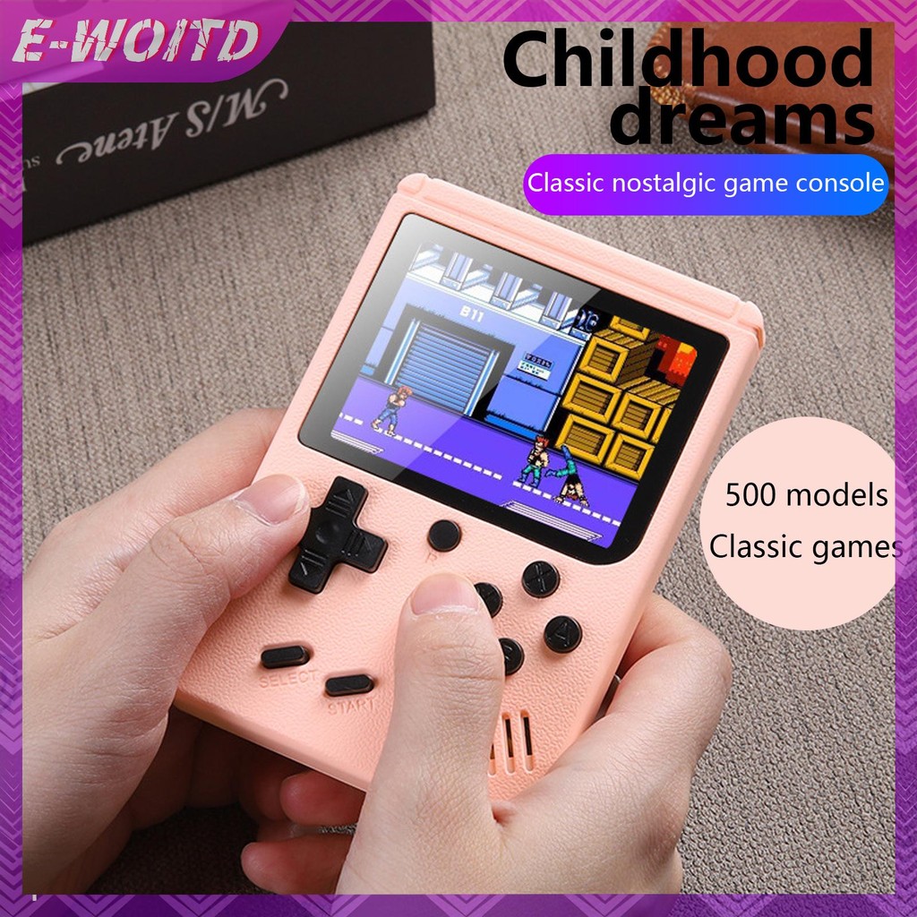 E-woitd Mini 500 Trong 1 Trò Chơi Cầm Tay Di Động retro Tay Cầm Chơi Game Cao Cấp Cậu Bé Game HNVN