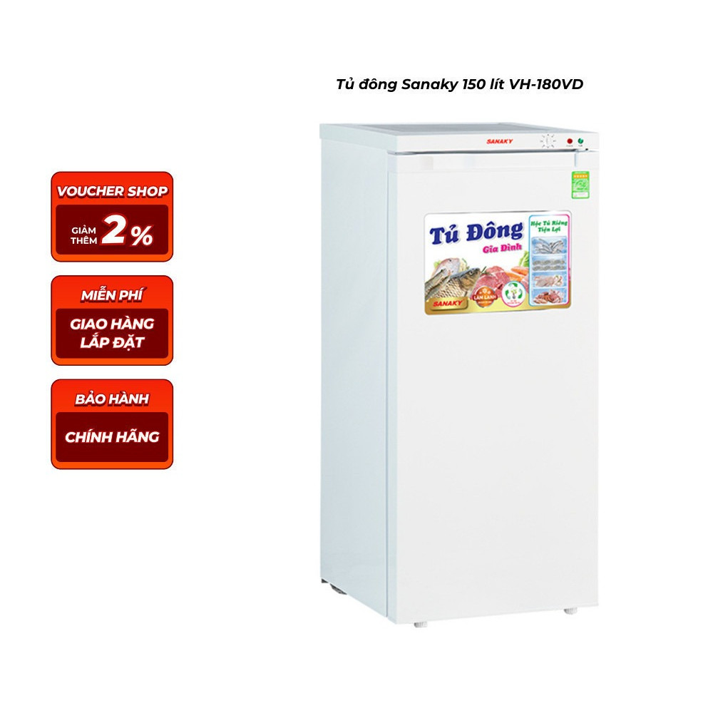 Tủ đông Sanaky 150 lít VH-180VD