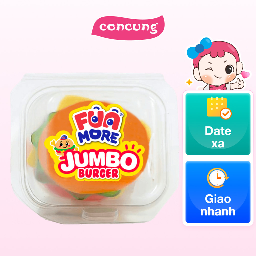Kẹo dẻo Burger khổng lồ Funmore 50g