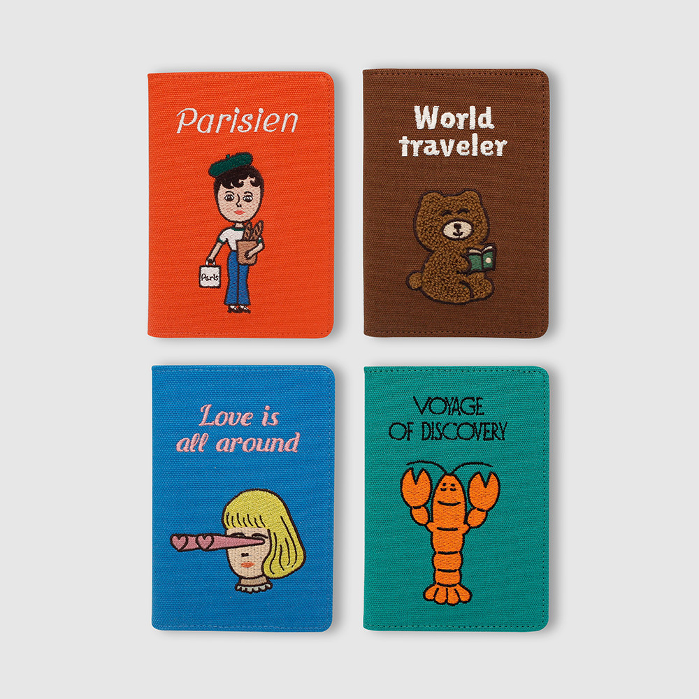 [OOHLALA] 1537 - Passport Case – Compact Travel Accessory with Card Slots