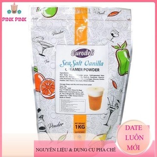  BỘT MILK FOAM SEASALT VANI - Bột Tạo Lớp Màng Sữa Vị Muối Biển Vanila EURODELI 1KG  GÓI  
