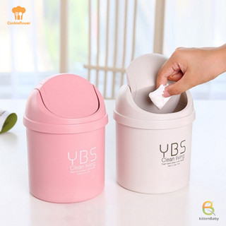 Kittenbaby để bàn thùng rác mini thùng rác nhỏ hộ gia đình có thùng để bàn lưu trữ mới
