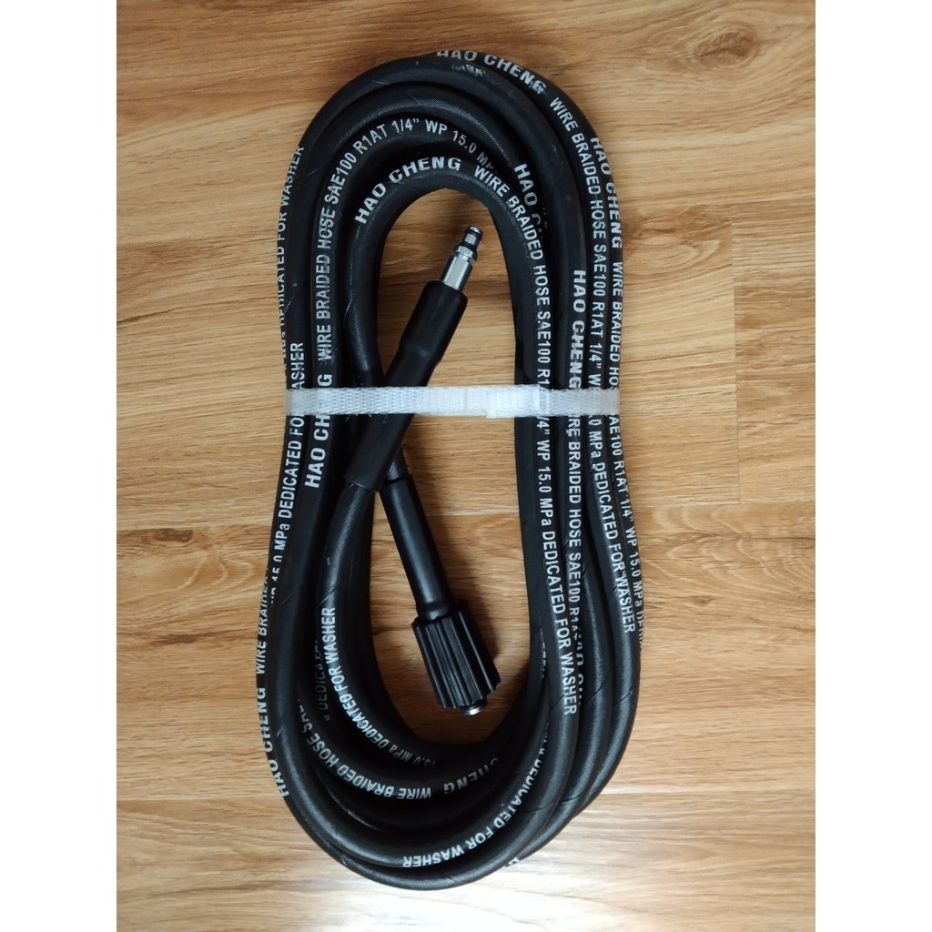 20m Dây Rửa Xe Cao Áp Cho Máy Ka chi Mk71,Mk72,Mk73,Mk74,Mk164,Mk263,To tal(Hàng OEM) 1 đầu cắm nhan