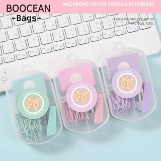 BOOCEAN Bộ ghim Trường học Dụng cụ đóng sách kim loại màu Morandi