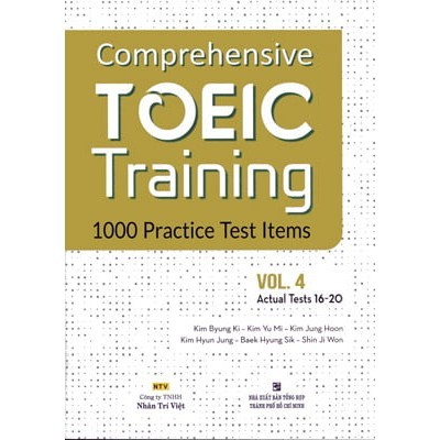 Sách Comprehensive Toeic Training 1000 Practice Test Items (Vol 4) - Kèm CD
