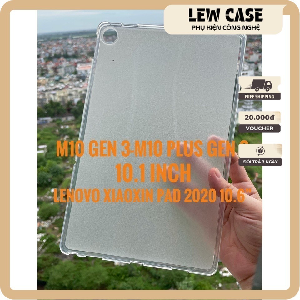 Ốp lưng Lenovo Tab M10 Plus (Gen 3) 2022, Xiaoxin Pad 2022 10.6” silicone dẻo trong mờ
