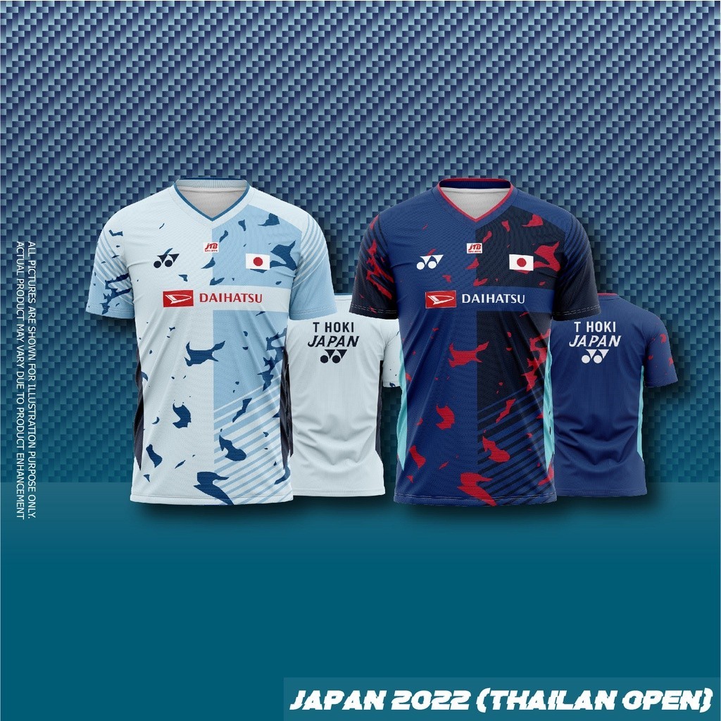 Badminton JERSEY NHẬT BẢN, ÁO THUN BADMINTON NHẬT BẢN THÁI LAN MỞ (2022)