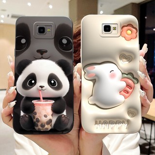 Ốp bảo vệ ống kính Samsung Galaxy J4 + (J4 Plus) / J4 Core SamsungJ4 + J4Plus J4core SM-J415F J410F Vỏ điện thoại TPU silicon mềm hoạt hình thỏ gấu trúc dễ thương