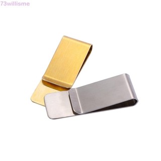 Willisme Kẹp Tiền Nam Ví Chất Lượng Cao Thẻ Tín Dụng ID Kẹp Tiền Giấy Đựng Túi Mỏng Thép Không Gỉ Nam Ví