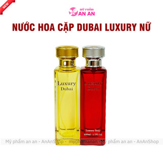 Cặp 2 Chai Nước Hoa Luxury Dubai 50ml, Nước Hoa Dubai Luxury với 4 Mùi thơm Sang trọng Quyến rũ dành cho Nam nữ