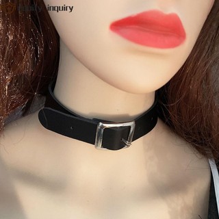 Equity INQUITY Vòng Cổ Choker Thời Trang Punk Bông Tai Kẹp Khóa Cổ