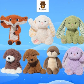 Jooki Kawaii Puppy Fox Rabbit Sea Otter Búp bê sang trọng Chó và Thỏ Đồ chơi sang trọng Động vật mềm Đồ chơi nhồi bông Búp bê nhẹ nhàng đáng yêu Trang trí phòng ngủ sáng tạo Quà tặng sinh nhật bạn gái trẻ em