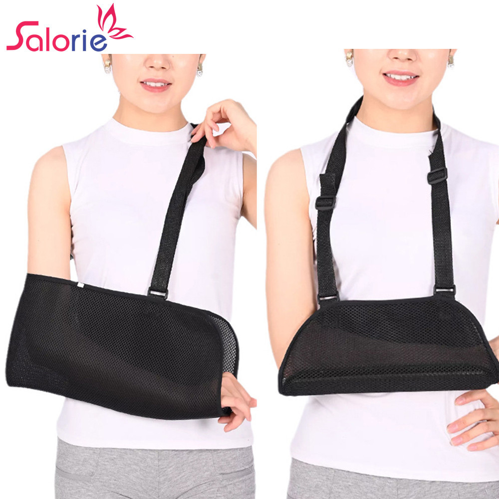 Salorie Đai Tay Khuỷu Tay Chấn Thương Sling Có Thể Điều Chỉnh Hỗ Trợ Cổ Tay Nẹp Cho Cánh Tay Gãy Gãy Gãy
