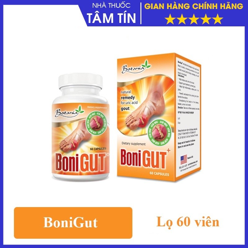 [CHÍNH HÃNG ] BoniGut - Giảm nguy cơ, triệu chứng bệnh gout [boni gut]