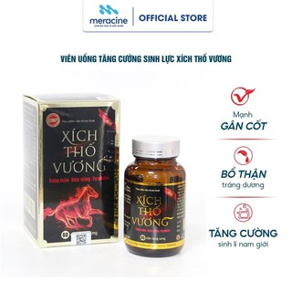 Viên uống tăng cường sinh lực nam Xích Thố Vương bổ thận, tráng dương cải thiện khả năng sinh lý lọ 60 viên