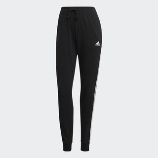 Adidas Phong cách sống Quần 3 Sọc single jersey Essentials Nữ Đen GM5542
