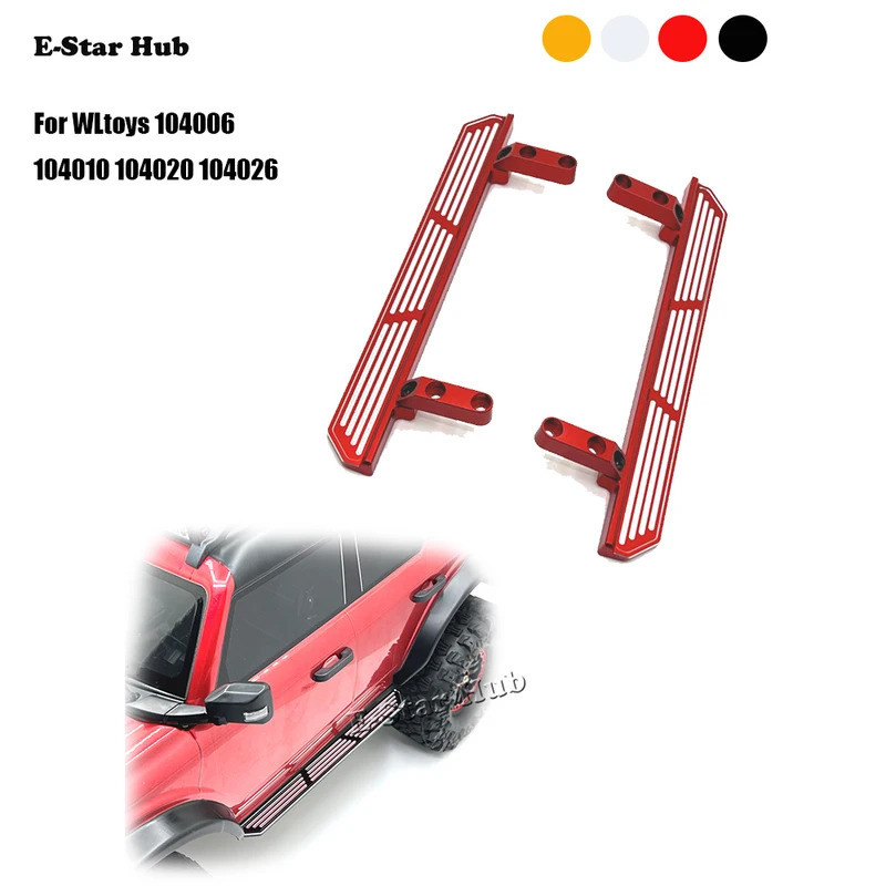 Bàn đạp chân trái và phải cho WLtoys 104006 104010 104020 104026 Phụ kiện OP Bộ phận nâng cấp kim lo