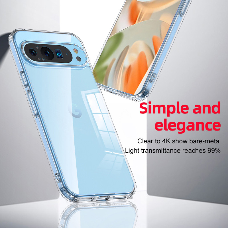 Thích hợp cho Google Pixel 9 Pro Armor Ice Crystal Case Vỏ bảo vệ Vỏ điện thoại, Vỏ bảo vệ Google Pi