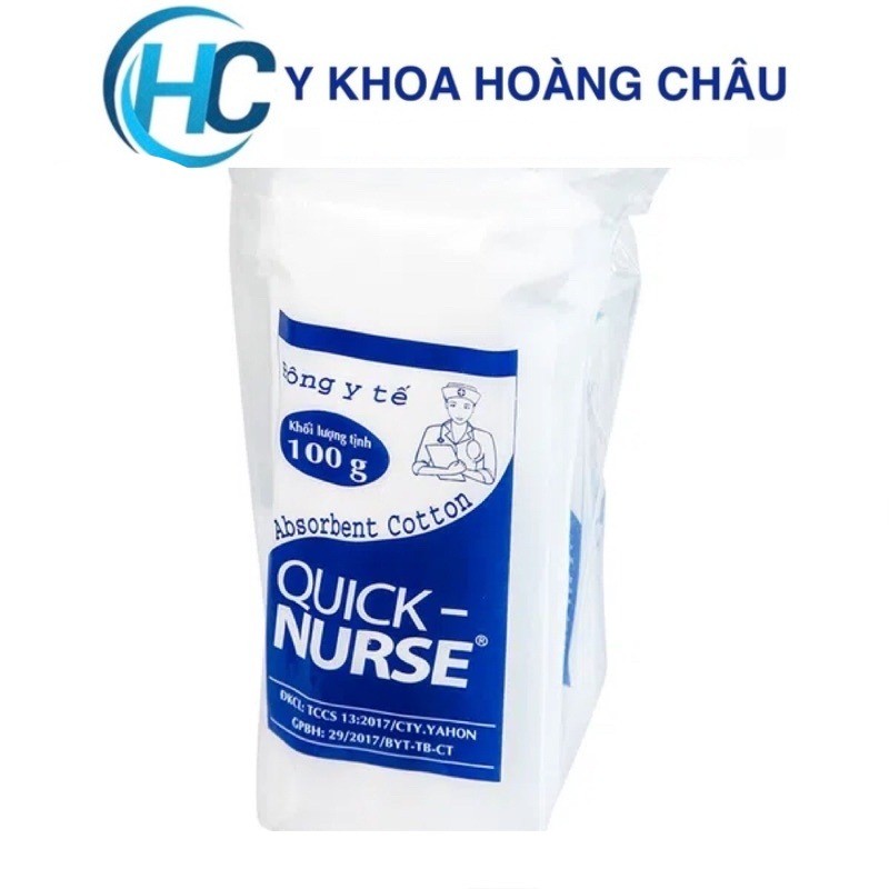 [CHÍNH HÃNG] Bông Gòn Y Tế Quick Nurse (100g)