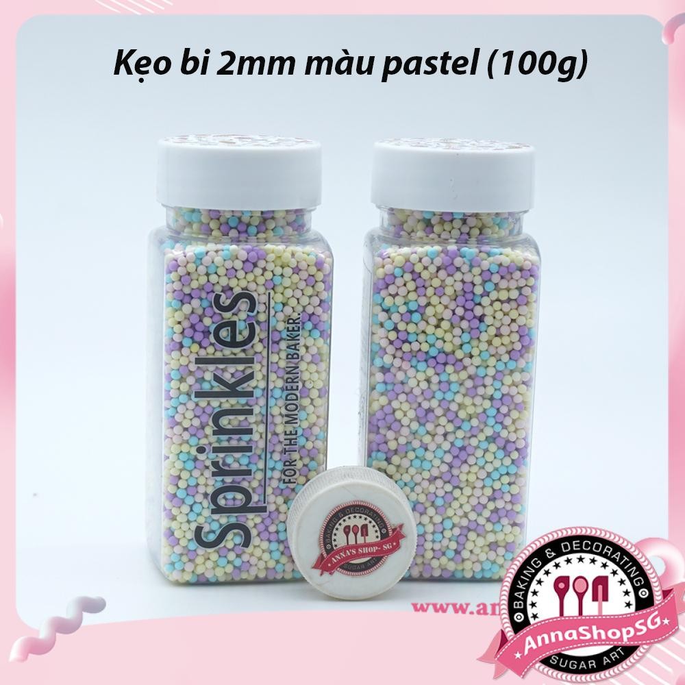 KẸO BI 2mm MÀU PASTEL