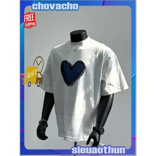 Áo thun Stee Cổ tròn BLUE  & PURPLE HEART Localbrand ICVCVNI Unisex